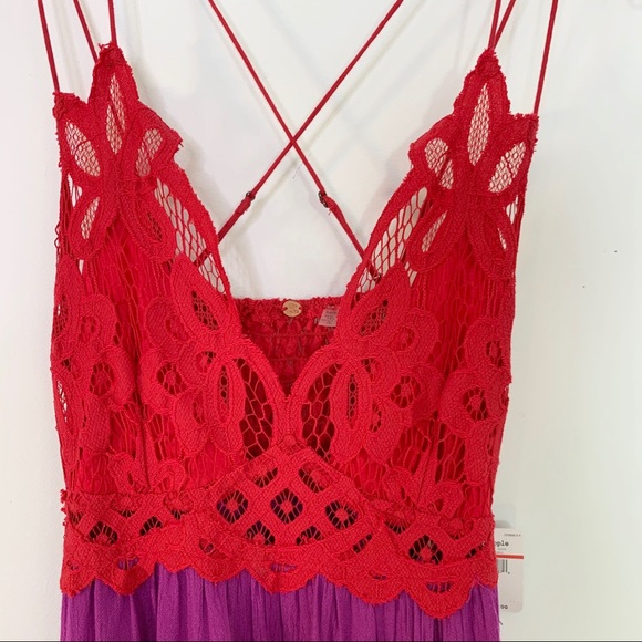 Free People Adella Lace Bodice Slip Dress NWT XS - Picture 12 of 14